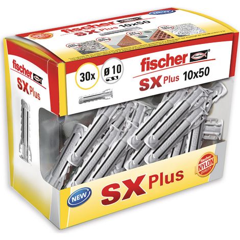 Fischer Sx Plus ø10x50mm Diy Cheville à Expansion Polyvalente Pour Bricolage - Fischer