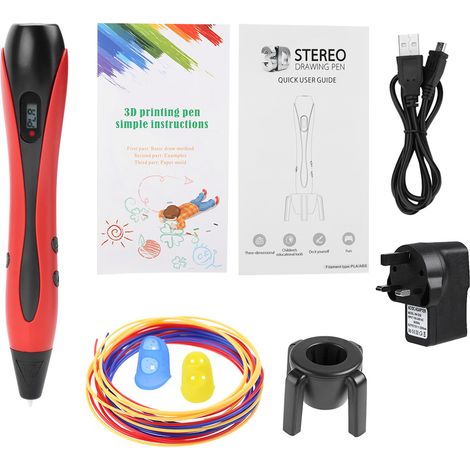 Stylo 3D Impression ABS/PLA avec Filament - Kit Outil Modélisation 110-250V (09) (1/5)
