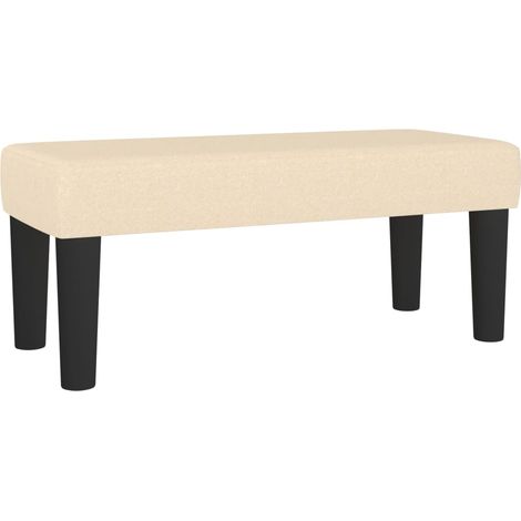 Banc Crème 70x30x30 cm Tissu CFW914641 (1/5)