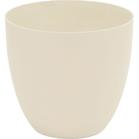 Vase pot de fleur plastique Ocre Ø38cm (1/2)