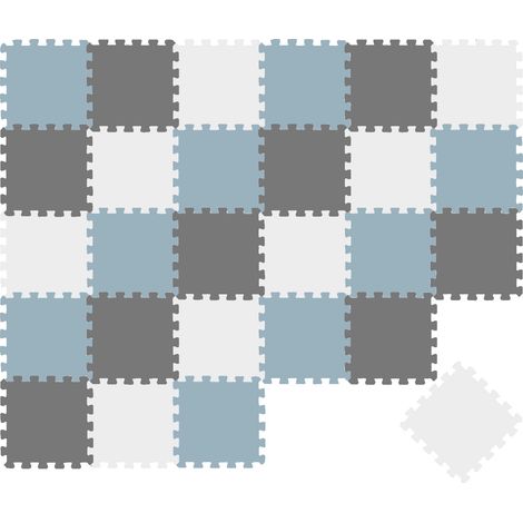 27 Pièces Tapis de Sol Bébé - 30x30 Dalles en Mousse EVA - Carrés Puzzle Enfant (1/5)