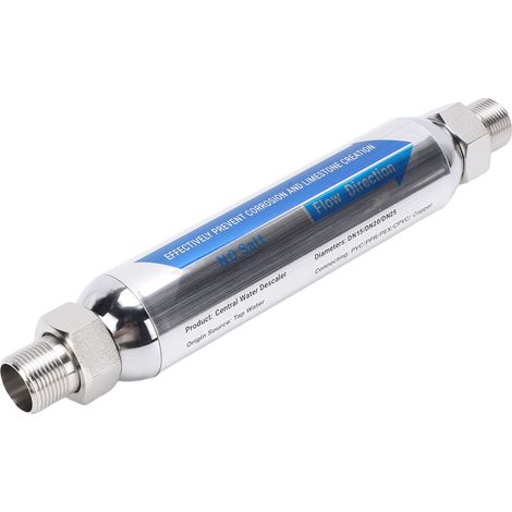 Adoucisseur d'eau central anti-calcaire en acier inoxydable, filetage femelle NPT 3/4", pour toute la maison (1/5)