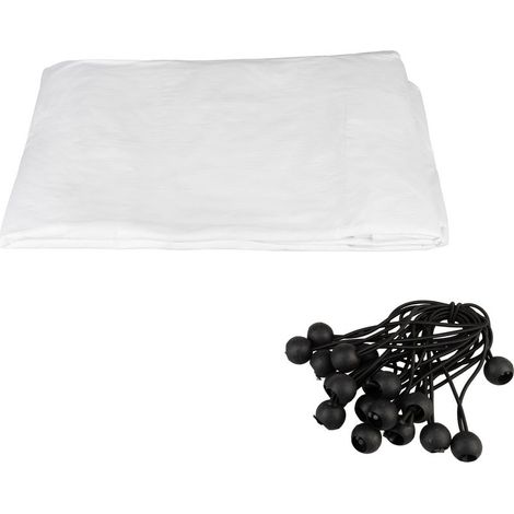 Strend Pro Hühnerstallplane, Ersatz, 2 x 3,4 m, weiß (1/2)
