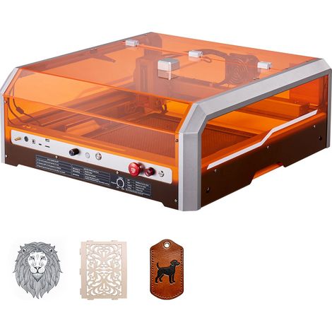 Graveur laser 20 W avec caméra intégrée, zone de travail 400 x 400 mm, vitesse de 30 000 mm/min, pour bois, cuir, verre, papier et certains métaux, classe 1. (1/5)