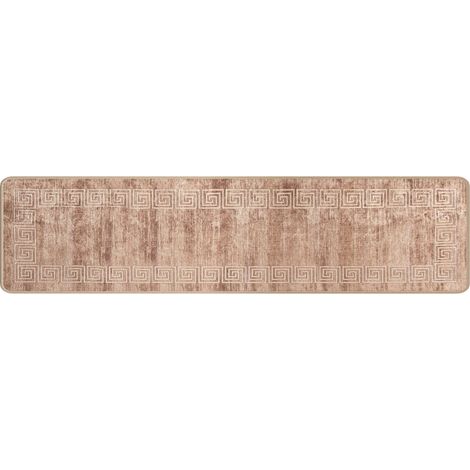 Rug Runner MARSA White 50 x 200 cm Polyester and PVC vidaXL