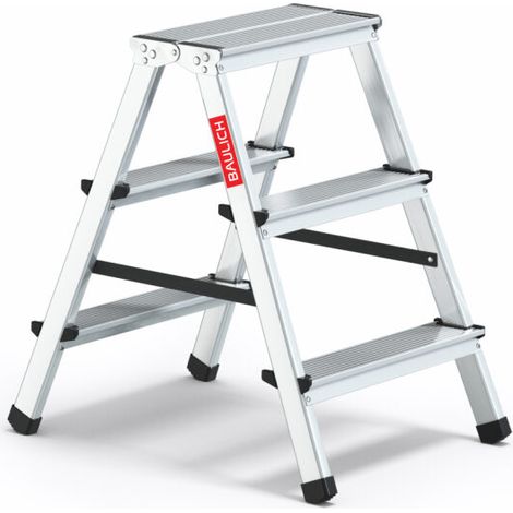 Échelle HOME 2x3 en aluminium, double face, 3 marches, capacité 120 kg