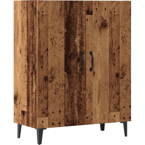Aparador buffet cómoda mueble mueble de almacenaje organizador cocina salón salón madera vieja 70 x 34 x 90 cm madera contrachapada marrón 020036608