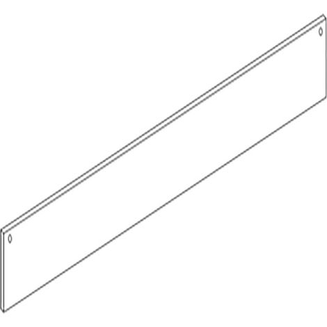 Option- plinthe côté service- inox- ml - Diamond