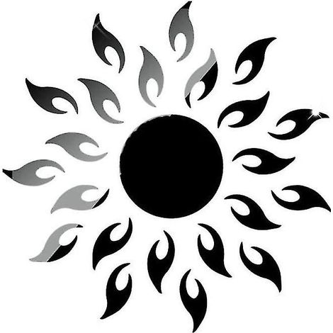 1 autocollant miroir tournesol (1/3)