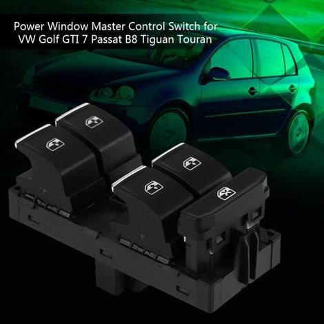Botón interruptor del regulador de la ventana, control principal de la ventana para VW Golf GTI 7, Passat B8, Tiguan, Touran 5G0 959 857C (1/4)