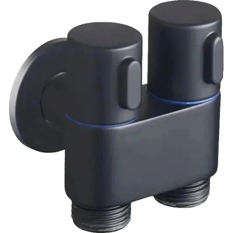 Controlador de agua, diseño para montaje en pared, control eficiente del flujo de agua, negro. (1/2)