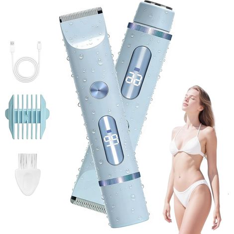 Rasoir Electrique Femme 2 in 1 Bleu (1/5)