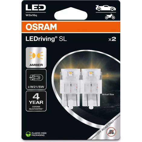 Osram Led Premium Nuovo W21/5W Ambra epack (1/3)