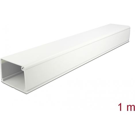 Delock Conducto para cables con cubierta 83 x 54 mm - longitud 1 m blanco