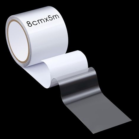 Ruban de Bâche PVC Adhésive Imperméable Kit de Réparation Bâche de Camion Etanche Ruban de Réparation de Toile de Tente pour Auvent Patchs de Bâche en Tissu de Camion(Transparent) (1/5)