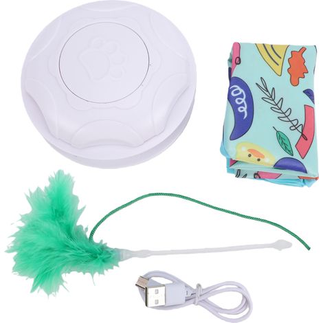 Tente de jeu interactive pour chat, cache-cache, trois modes de mouvement, réveil automatique, indicateur LED, rechargeable par USB-C, jeu de puzzle pour chats d'intérieur, style canard (1/5)