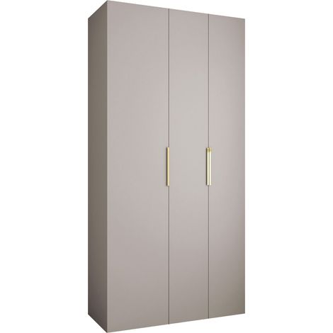 Armoire Hartford 573, Cachemire, 246x120x42cm, Portes d'armoire: Avec des charnières, Nombre d'étagères: 8 (1/5)