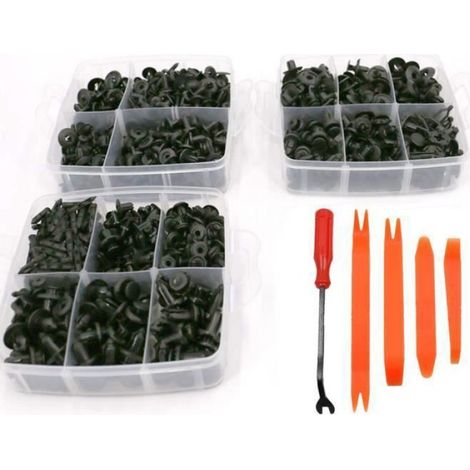 620pcs Rivet Clips Plastique, Rivet Plastique Fixation de Protection, Clips Voiture Universel pour Auto Voitures Panneaux de Portes (1/4)