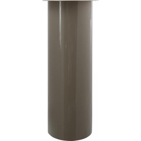Bougeoir fait à la main en fer CIRE 25x25 taupe et or (1/2)