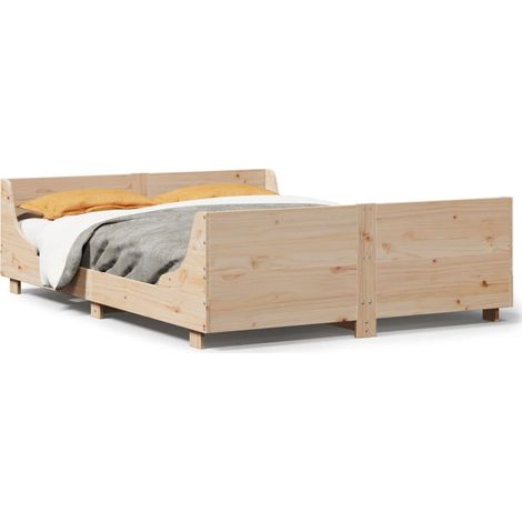 Maison Exclusive - Letto senza Materasso 120x190 cm in Legno Massello di Pino