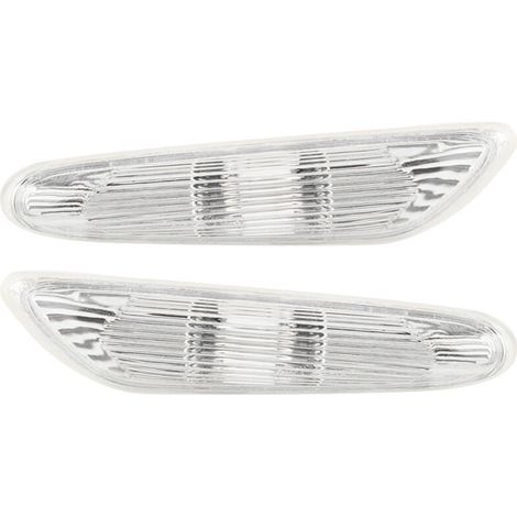 Lampeggiante laterale per BMW Serie 3 E90 E92, 1 paio ABS, colore bianco, senza lampadina, adatto 2006-2011 (1/3)