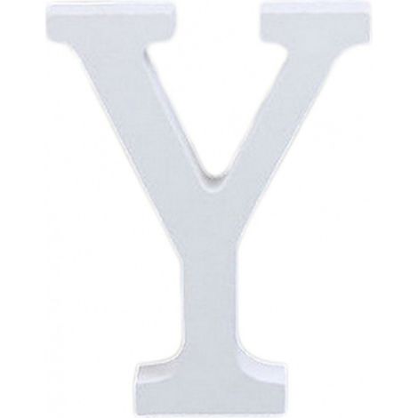 Trade Shop - LETTERA Y LEGNO BIANCO H 11 CM ENTWICKLUNG -