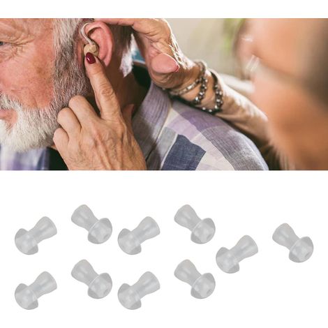 10 Pièces Dômes Universels Souples pour Aides Auditives, Embouts de Remplacement Confortables 8mm pour Protections Auditives (1/5)