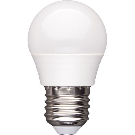 Bombilla LED esférica E27 6W blanco cálido WOJ13024