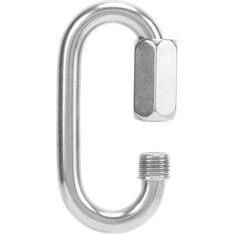 mm Edelstahl O-förmiger Karabinerhaken mit Verriegelung, Schnellverbinder für Outdoor-Ausrüstung (1/5)