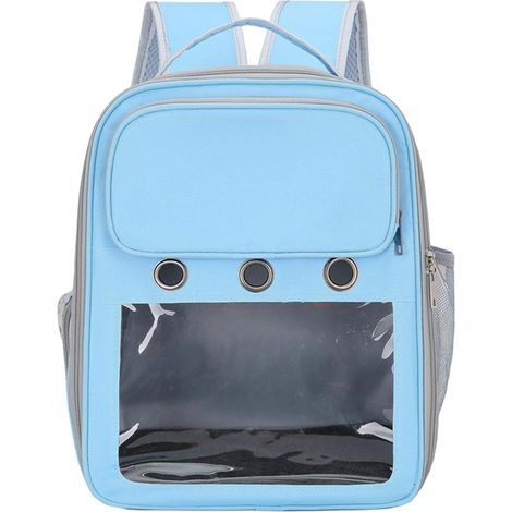 1 Sac à Dos Transport Chien Chat, Fenêtre Transparente, Tissu Oxford, Trous Respirants, Randonade Pêche (1/5)