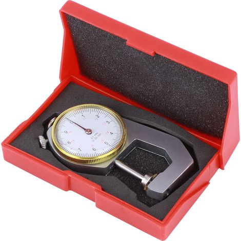 Tragbares Präzisionsdickenmessgerät, 0–20 mm Mikrometer, Flachkopf (1/5)