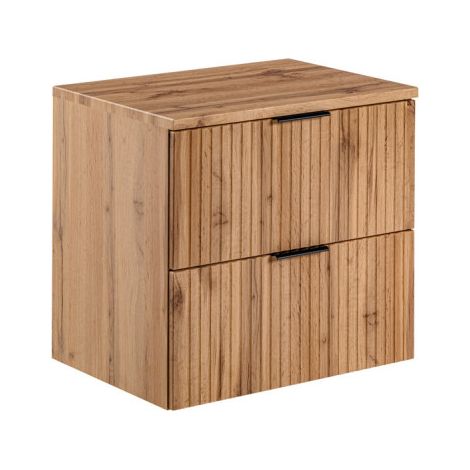 Meuble sous-vasque 60cm plan de toilette Adriel Bois (1/5)