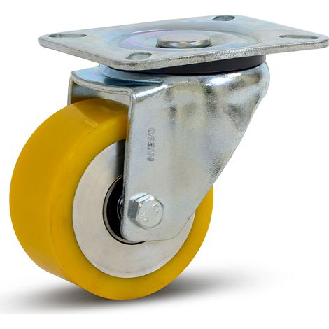 Roue pivotante lourde - MESO - PU - Platine - 80mm - 300kg