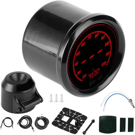 Compteur de température d'eau LED 2 pouces/52mm pour voiture, accessoire d'instrumentation automobile (1/5)