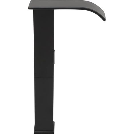 Mitigeur à capteur, inox, noir, pour lavabo de salle de bain (1/5)