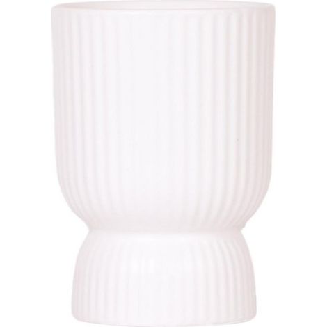 Pot de Fleurs Décoratif Blanc pour Plantes d'Intérieur Design Moderne Ø 9 cm - PANGIVO (1/4)