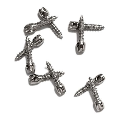 Vis de suspension M4 pour câbles de plafond - Lot de 10 vis filetées métalliques pour l'installation de luminaires et de suspensions.