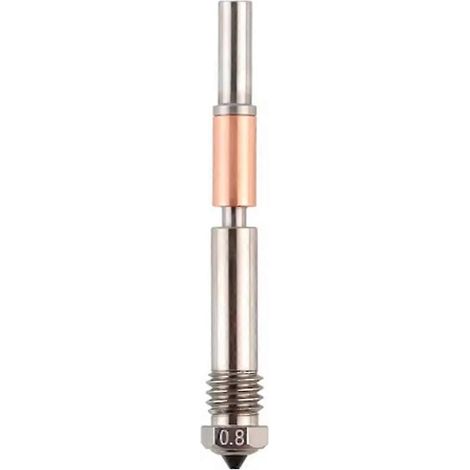 Buse monobloc en acier à haut débit, compatible avec l'extrudeuse TZ 4.0 pour imprimante 3D Bambu Lab X1/P1P/P1S (0,8 mm). WHBYV (1/4)