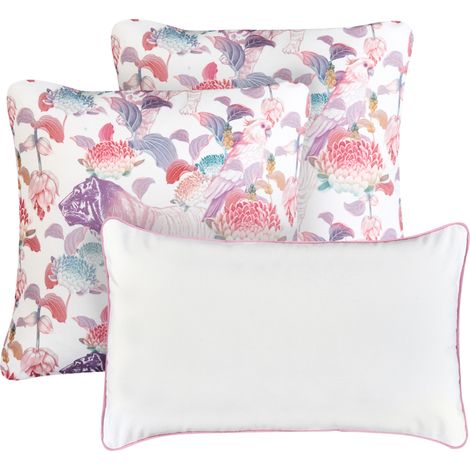 Conjunto de 3 cojines de exterior accesorios de jardín multicolor Vivid