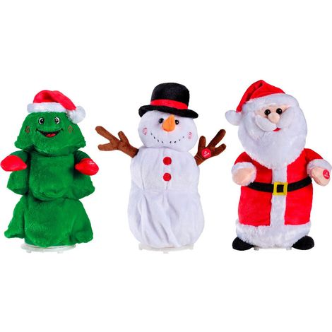 Set di 3 Figure di Natale in Poliestere L 17 x P 17 x H 32 cm (1/4)