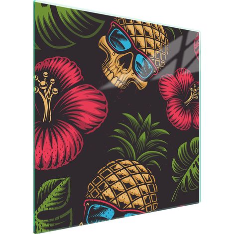 PLACA PROTECTORA DE VIDRIO PARA ESTUFA 50x52 PIÑA (1/5)