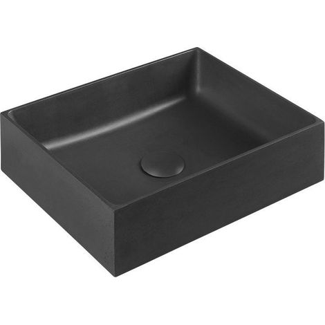 FORMIGO vasque à poser en béton, 47,5x36,5cm, anthracite mat (1/4)