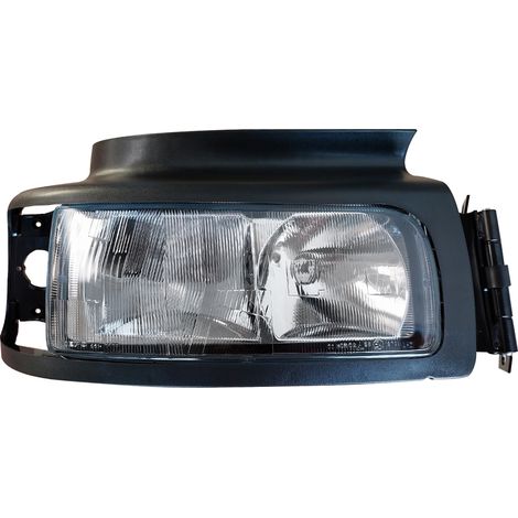 PROIETTORE DESTRO ELETTRICO CON CORNICE ALOGENO 24V CON PORTALAMPADA SENZA LAMPADINA (H1 - H1 - W5W) CONNETTORE RETTANGOLARE POSTERIORE CENTRALE 4 PIN - SENZA MOTORINO - RENAULT - Premium - 5010231670