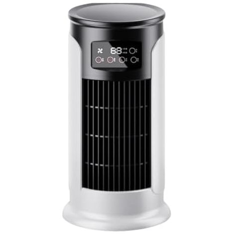 Tragbarer Turmventilator mit 6 Geschwindigkeiten Coolnebel und 6H Timer Luftkühler Stehfächer Tischventilator for Schlafzimmer Wohnzimmer Büro (1/5)