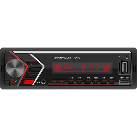 MIMOSON-Autoradio, lecteur MP3, amplificateur de puissance pour carte SIM, Bluetooth, charge avec lumière colorée (1/4)