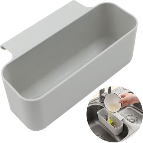 Panier de Vidange Evier Crépine - Facile à Utiliser, pour Cuisine, Support de Séchage au-dessus d'Évier pour Stockage et Lavage des Vaisselle,Fruits,Légumes (1/5)
