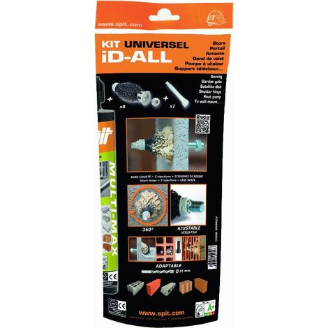 résine polyester - spit id-all - universel - 8 scellements
