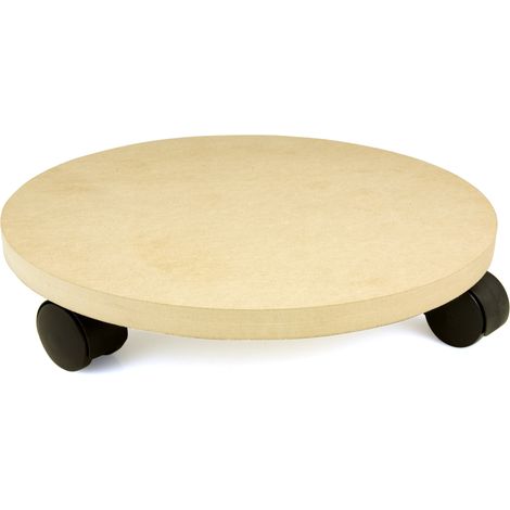 Mottez – Plateau roulant Ø 30 cm B763Q – Charge maximale 80 kg – Pour transport d'objets lourds – Conçu pour chantiers et espaces confinés (1/2)