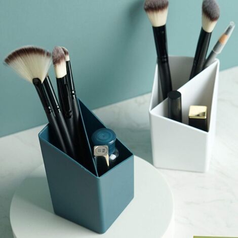 2PCS Porte-Crayon De Rangement pour Pinceau De Maquillage, Boîte De Rangement pour Brosse De Coiffeuse, pour Seau De Rangement De Bureau, Crayon À Sourcils, Porte-Pinceau De Beauté,C-Ensoleillé (1/4)