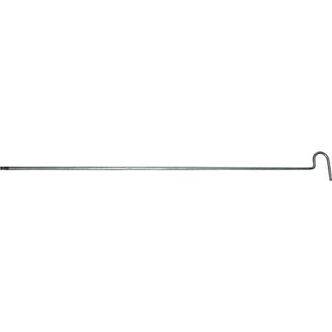 Canne pour écouvillon M10 filete avec forage transversal 1000 mm de long, acier rond 9 mm